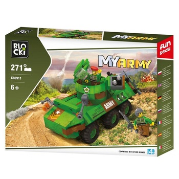 Set de constructie Blocki My Army - Tanc, 271 piese Set de constructie Blocki My Army - Tanc, 271 piese