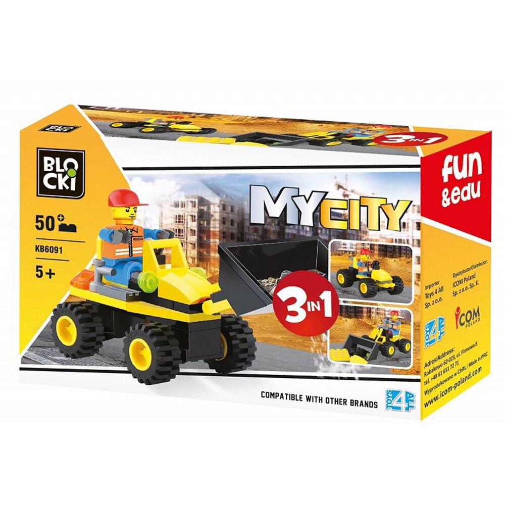 Set de constructie Blocki My City - Vehicul 3:1, 50 piese