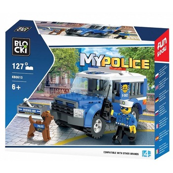 Set de constructie Blocki My Police - Jeep-inchisoare politie, 127 piese Set de constructie Blocki My Police - Jeep-inchisoare politie, 127 piese