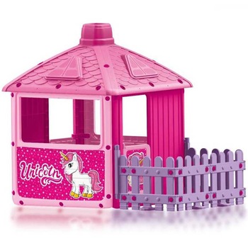 Casuta pentru copii Dolu - City House Unicorn, roz Casuta pentru copii Dolu - City House Unicorn, roz