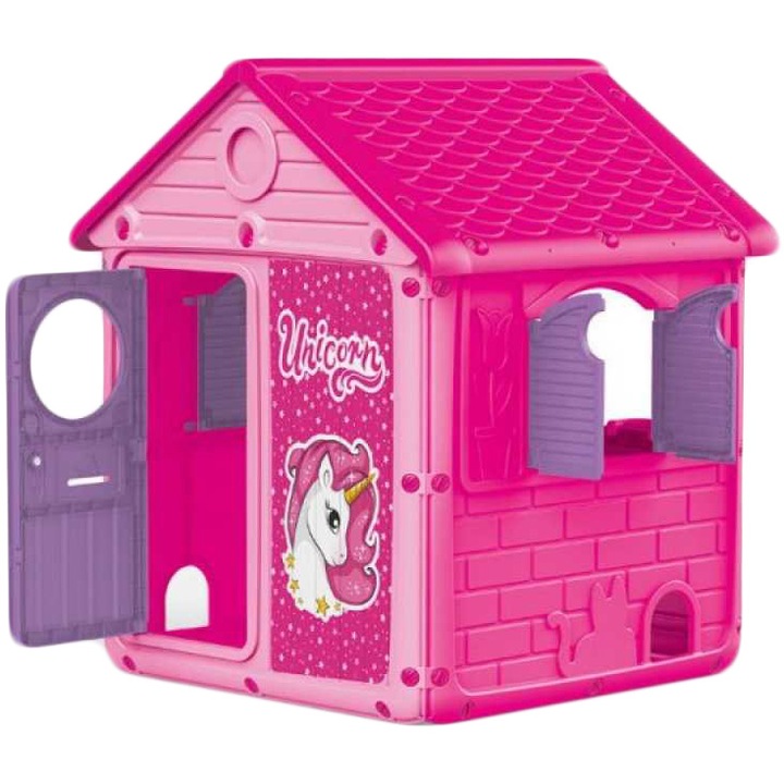 Casuta pentru copii Dolu - My First House, Unicorn, roz