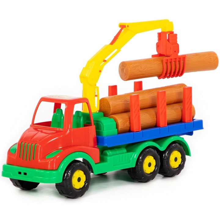 Camion cu lemne Polesie - Mammoet, 47 x 16 x 26 cm