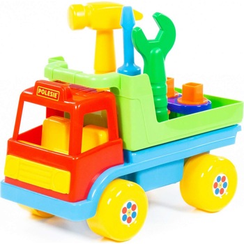 Camion Polesie - Cavallino, cu unelte, 26 x 16 x 17 cm Camion Polesie - Cavallino, cu unelte, 26 x 16 x 17 cm