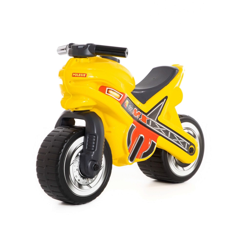 Motocicleta ride-on Polesie - MX-On, galbena, 70 x 30 x 49.3 cm