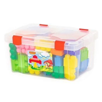 Set constructie Polesie - Jumbo, 74 piese Set constructie Polesie - Jumbo, 74 piese