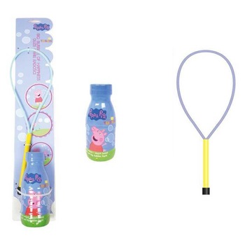 Set baloane de sapun Tuban - Peppa Pig, inel 35 cm, 250 ml Set baloane de sapun Tuban - Peppa Pig, inel 35 cm, 250 ml
