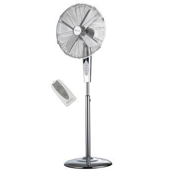 Ventilator cu picior CAMRY, 45 cm, 3 viteze, Inaltime reglabila, Cronometru, Telecomanda, Oscilatie, Argintiu Ventilator cu picior CAMRY, 45 cm, 3 viteze, Inaltime reglabila, Cronometru, Telecomanda, Oscilatie, Argintiu
