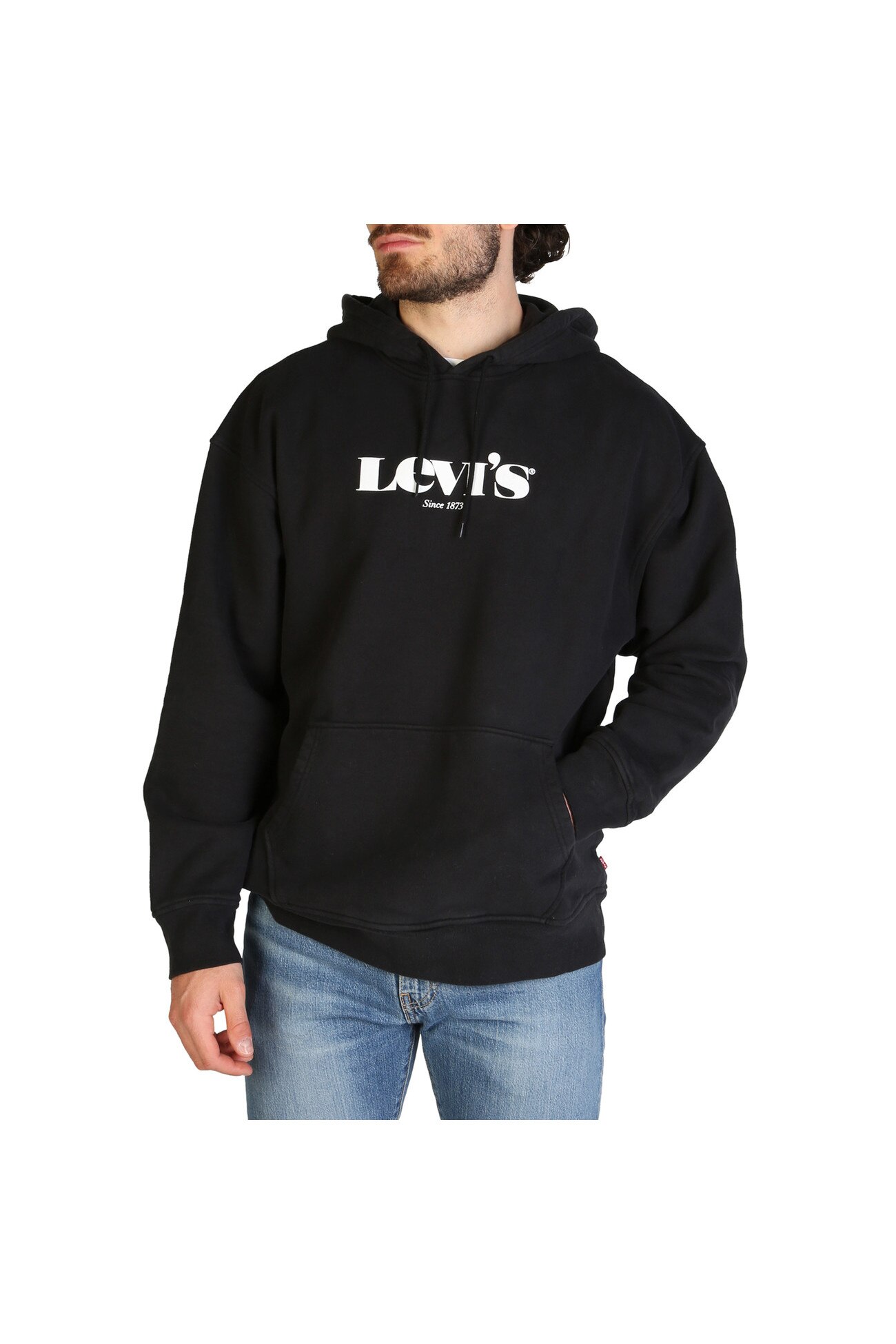 Hanorac barbati Levi's model 38479_T21-RELAXD-GRAPHIC, Negru