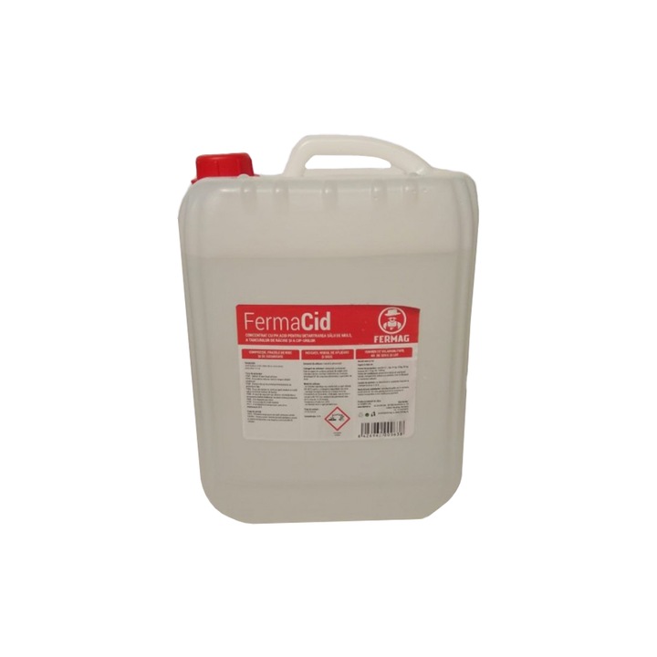 Detergent acid lichid, FermaCid, 5 Kg pentru aparate de muls