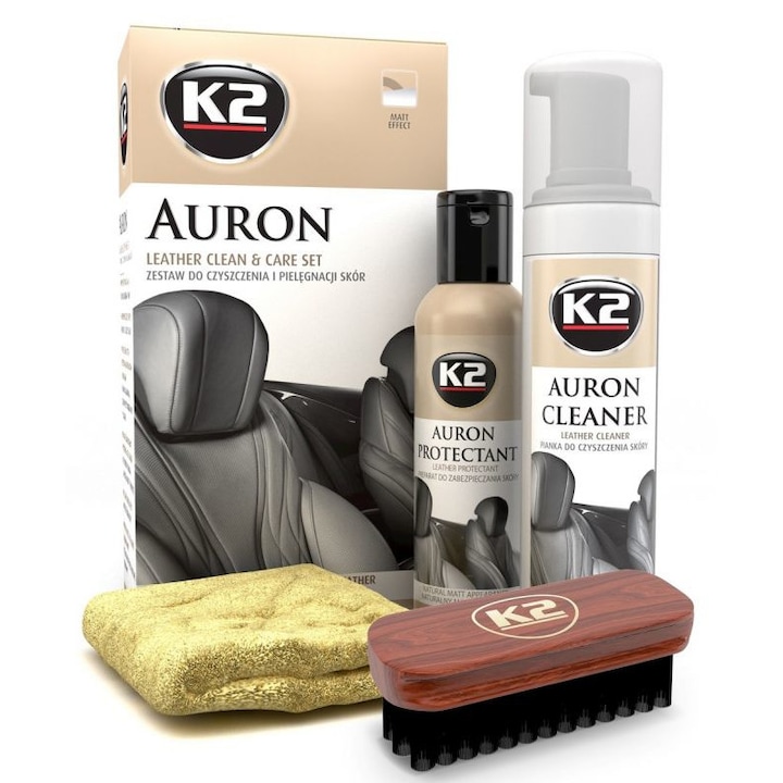Комплект за почистване на кожена тапицерия K2 Auron