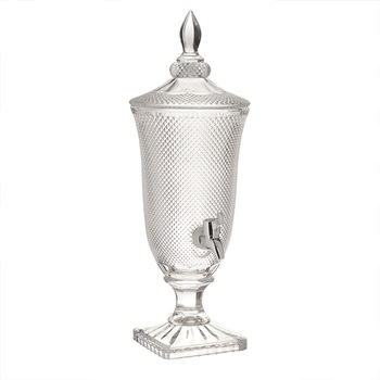 Vas limonada transparent cu capac din sticla si robinet 16 cm x 46 cm Vas limonada transparent cu capac din sticla si robinet 16 cm x 46 cm