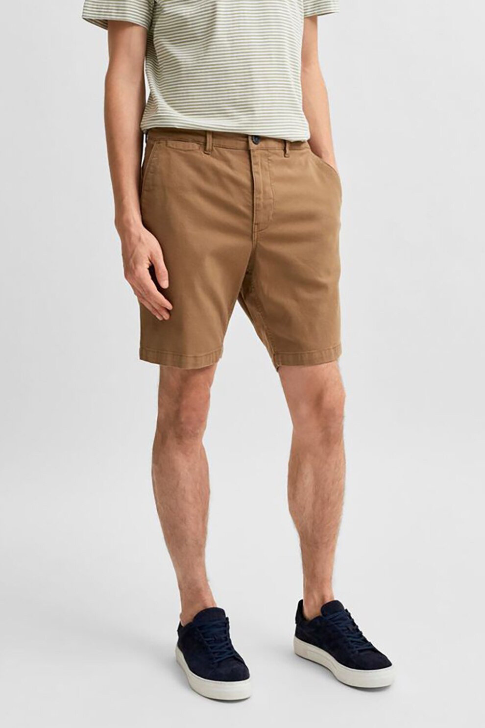 Selected Homme, Pantaloni scurti chino, Maro caramel