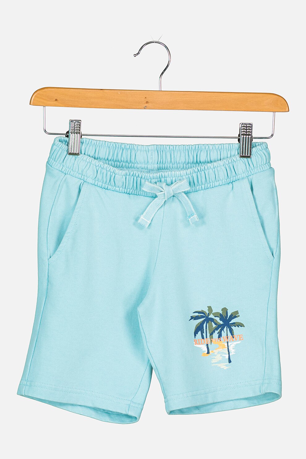 Jack & Jones, Bermude cu buzunare oblice, Albastru aqua