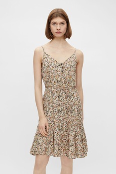 Pieces, Rochie de viscoza Nya, Multicolora Pieces, Rochie de viscoza Nya, Multicolora