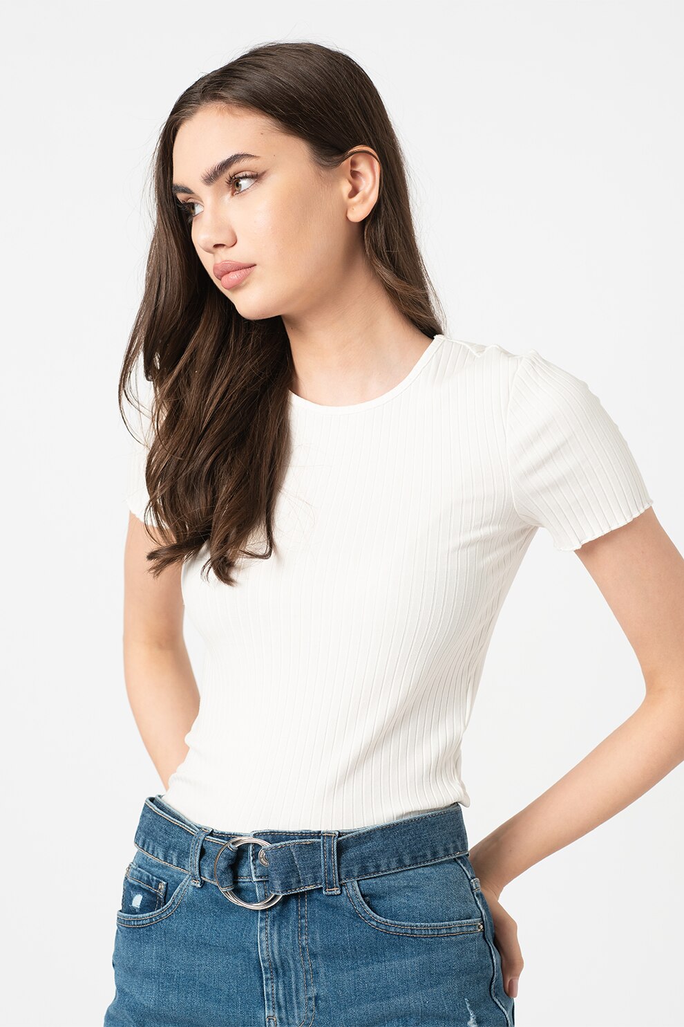 Only, Tricou cu striatii Jeanette, Alb