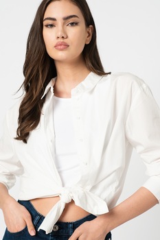 Vero Moda, Camasa cu guler scurt Bright, Alb, L Vero Moda, Camasa cu guler scurt Bright, Alb, L