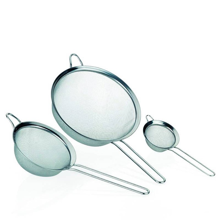 Комплект от 3 цедки с дълга дръжка Tadar Table Laura, неръждаема стомана, сребристи