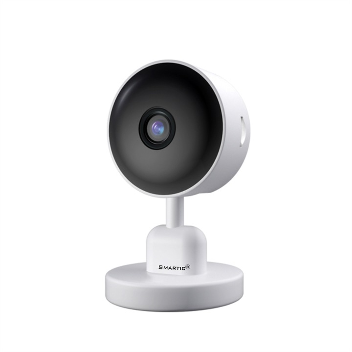 IP камера Бебефон V1, HD резолюция 1920 x 1080P, WiFi, функция за нощно виждане, приложение за телефон, Smartic®, черно/бяло
