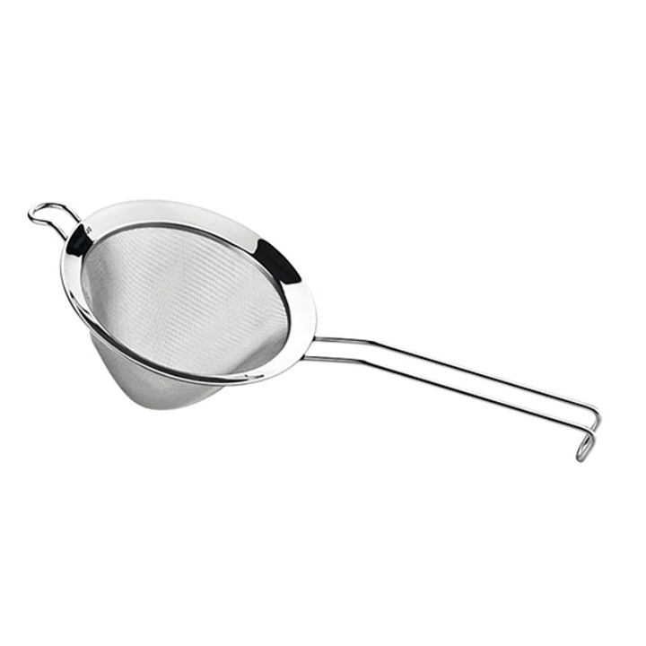 Цедка Tescoma Grand Chef Form Strainer, дълга дръжка, неръждаема стомана, сребро, 13 см