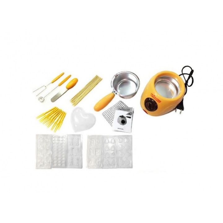 AMZ csokoládé olvasztó készlet, eszközök és formák