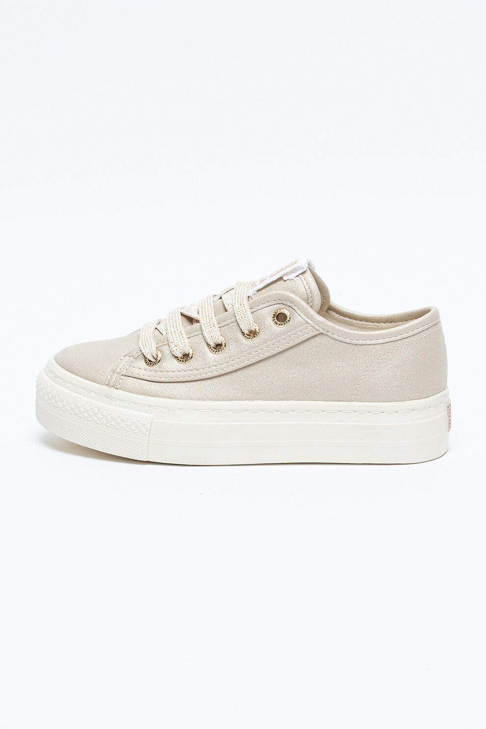 Gioseppo, Tenisi din piele ecologica Sestri, Taupe/Auriu, 32 EU