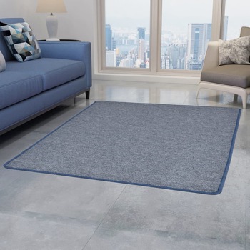 Covor cu smocuri, vidaXL, Polipropilena, 80 x 150 cm, 360 g / m², 3 mm, Albastru Covor cu smocuri, vidaXL, Polipropilena, 80 x 150 cm, 360 g / m², 3 mm, Albastru