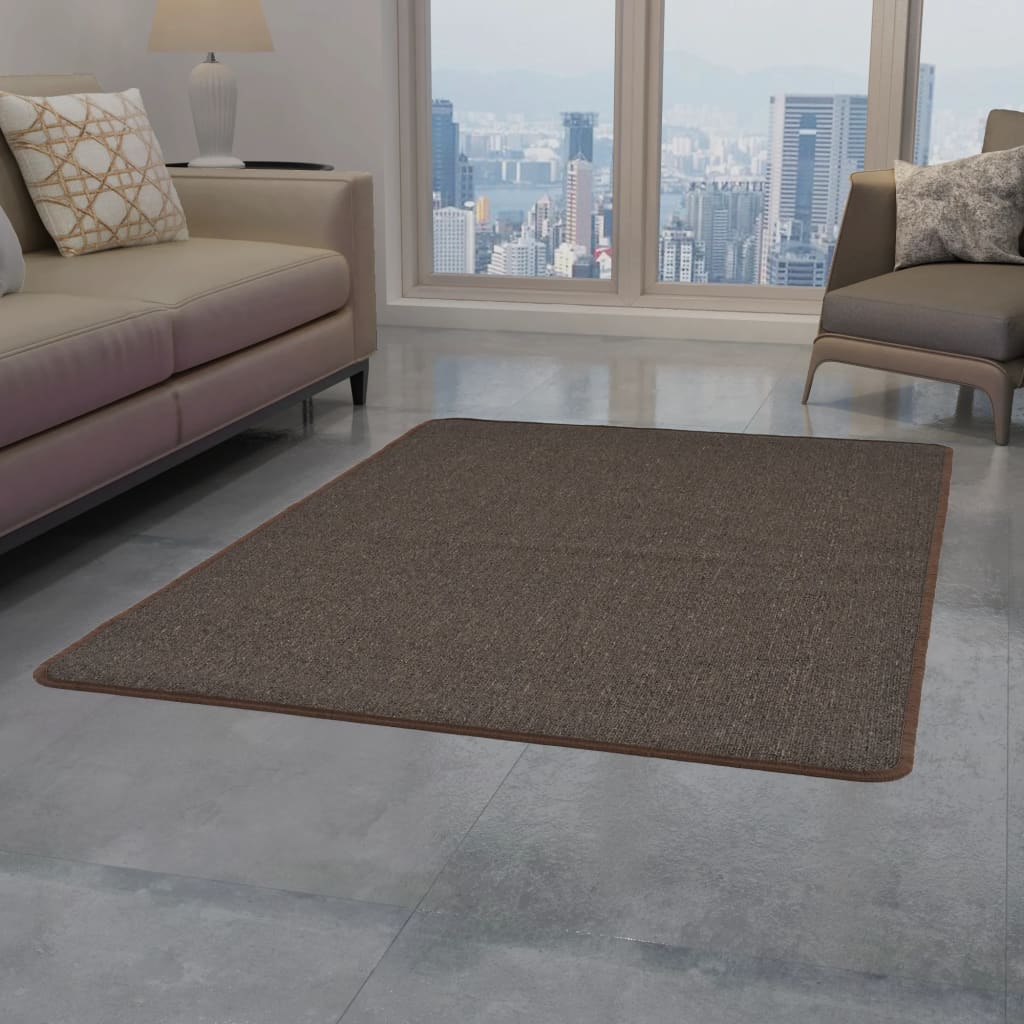 Covor cu smocuri, vidaXL, Polipropilena, 160 x 230 cm, 360 g / m², 3 mm, Maro inchis
