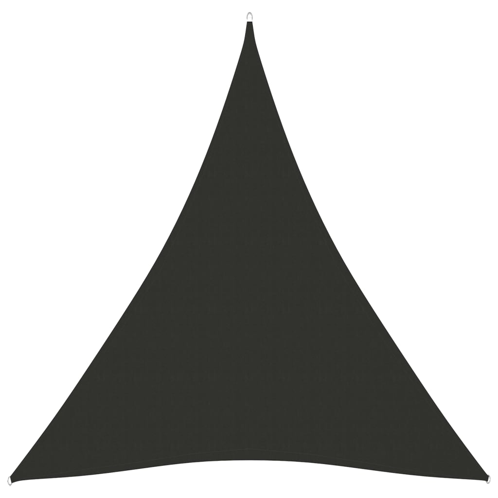 Copertina panza de parasolar in forma triunghiulara vidaXL, Tesatura, 500 x 700 x 700 cm, Antracit