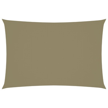 Panza parasolar dreptunghiular, vidaXL, Tesatura oxford, 3 x 5 m, 90% protectie UV, 160 g/m², Bej Panza parasolar dreptunghiular, vidaXL, Tesatura oxford, 3 x 5 m, 90% protectie UV, 160 g/m², Bej