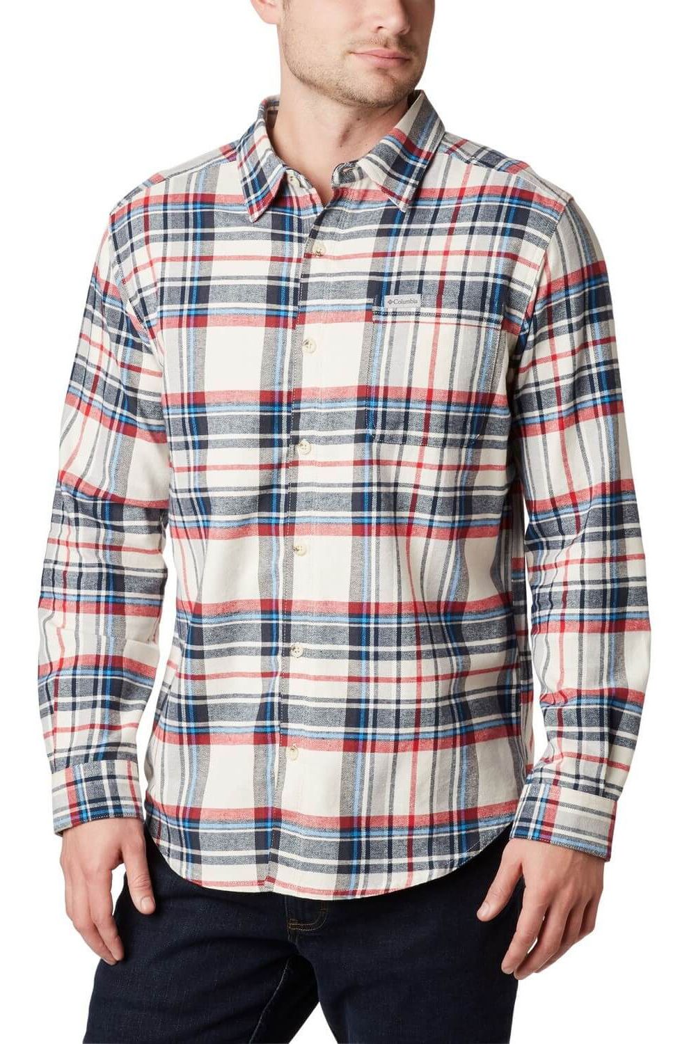 Camasa pentru barbati, Columbia Boulder Ridge Long Sleeve Flannel, Nisip