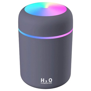 Umidificator aer 300ml Siegbert, alimentare USB, difuzor aroma, iluminare led Umidificator aer 300ml Siegbert, alimentare USB, difuzor aroma, iluminare led
