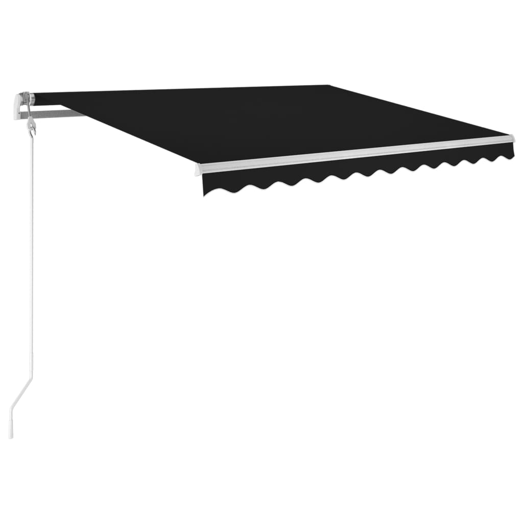 Copertina retractabila automat vidaXL, Aluminiu, 300 x 250 cm, Antracit