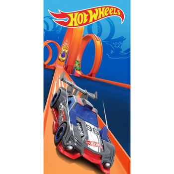 Prosop de plaja bumbac 100%, Hot Wheels, 70x140 cm Prosop de plaja bumbac 100%, Hot Wheels, 70x140 cm