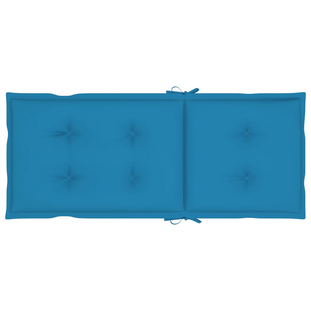 Set de 6 perne de scaun de gradina, vidaXL, Tesatura-poliester, 120 x 50 x 7 cm, Albastru