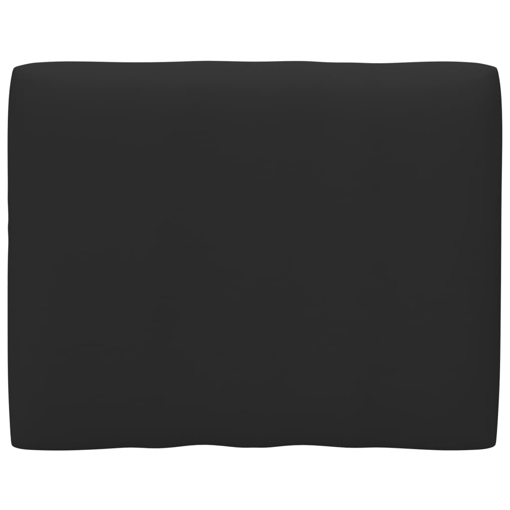 Perna decorativa de spate pentru canapea din paleti, vidaXL, Tesatura, 50 x 40 x 12 cm, Negru