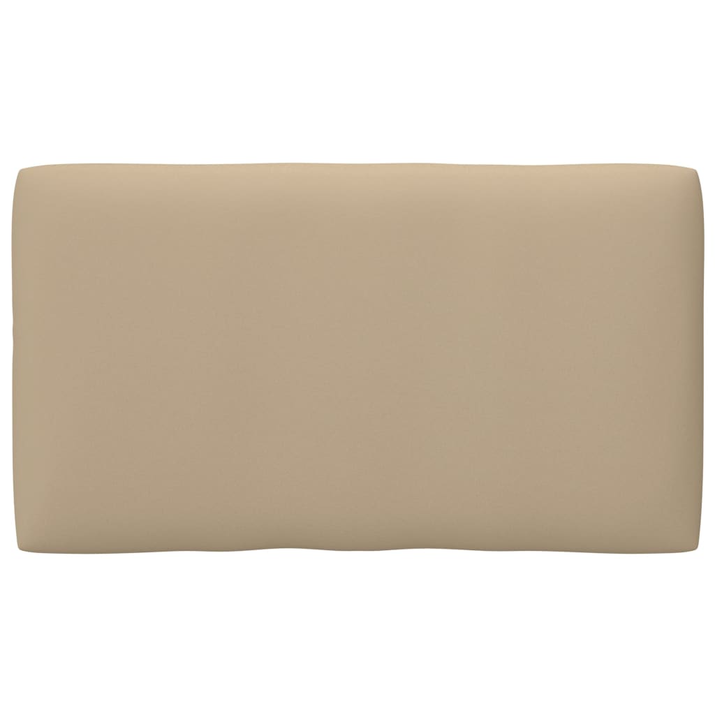 Perna decorativa de spate pentru canapea din paleti, vidaXL, Tesatura, 70 x 40 x 12 cm, Bej