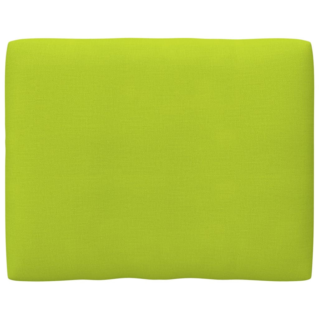Perna decorativa de spate pentru canapea din paleti, vidaXL, Tesatura, 50 x 40 x 12 cm, Verde deschis
