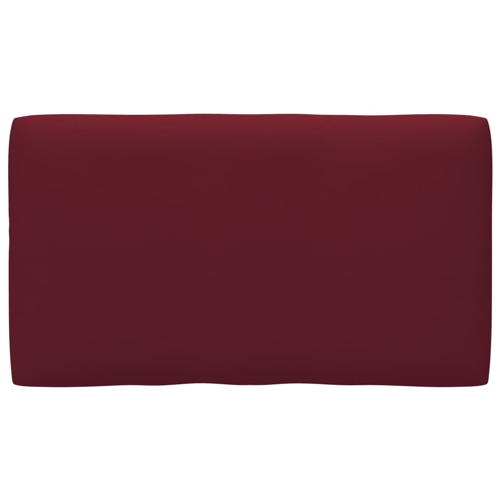 Perna decorativa de spate pentru canapea din paleti, vidaXL, Tesatura, 70 x 40 x 12 cm, Rosu vin