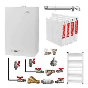 Pachet apartament cu 3 camere, centrala termica pe gaz conventionala MOTAN SIGMA 24 kw Erp, grup hidraulic compozit, kit evacuare inclus, calorifere otel, kit armaturi centrala, robineti calorifer Pachet apartament cu 3 camere, centrala termica pe gaz conventionala MOTAN SIGMA 24 kw Erp, grup hidraulic compozit, kit evacuare inclus, calorifere otel, kit armaturi centrala, robineti calorifer