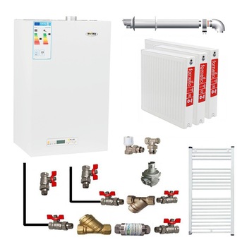 Pachet apartament cu 2 camere, centrala termica pe gaz conventionala MOTAN KPLUS 24, grup hidraulic din alama, kit evacuare inclus, calorifere otel, kit armaturi centrala, robineti calorifer Pachet apartament cu 2 camere, centrala termica pe gaz conventionala MOTAN KPLUS 24, grup hidraulic din alama, kit evacuare inclus, calorifere otel, kit armaturi centrala, robineti calorifer