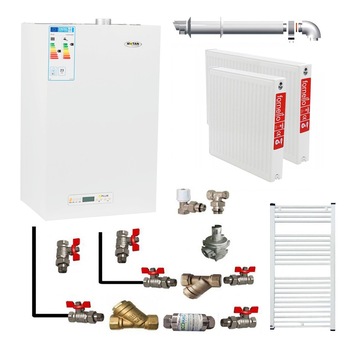 Pachet apartament cu o camera, centrala termica pe gaz conventionala MOTAN KPLUS 24, grup hidraulic din alama, kit evacuare inclus, calorifere otel, kit armaturi centrala, robineti calorifer Pachet apartament cu o camera, centrala termica pe gaz conventionala MOTAN KPLUS 24, grup hidraulic din alama, kit evacuare inclus, calorifere otel, kit armaturi centrala, robineti calorifer