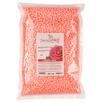 Ceara Epilat Elastica Granule SensoPRO Milano Titanio Rosa, 500g Ceara Epilat Elastica Granule SensoPRO Milano Titanio Rosa, 500g