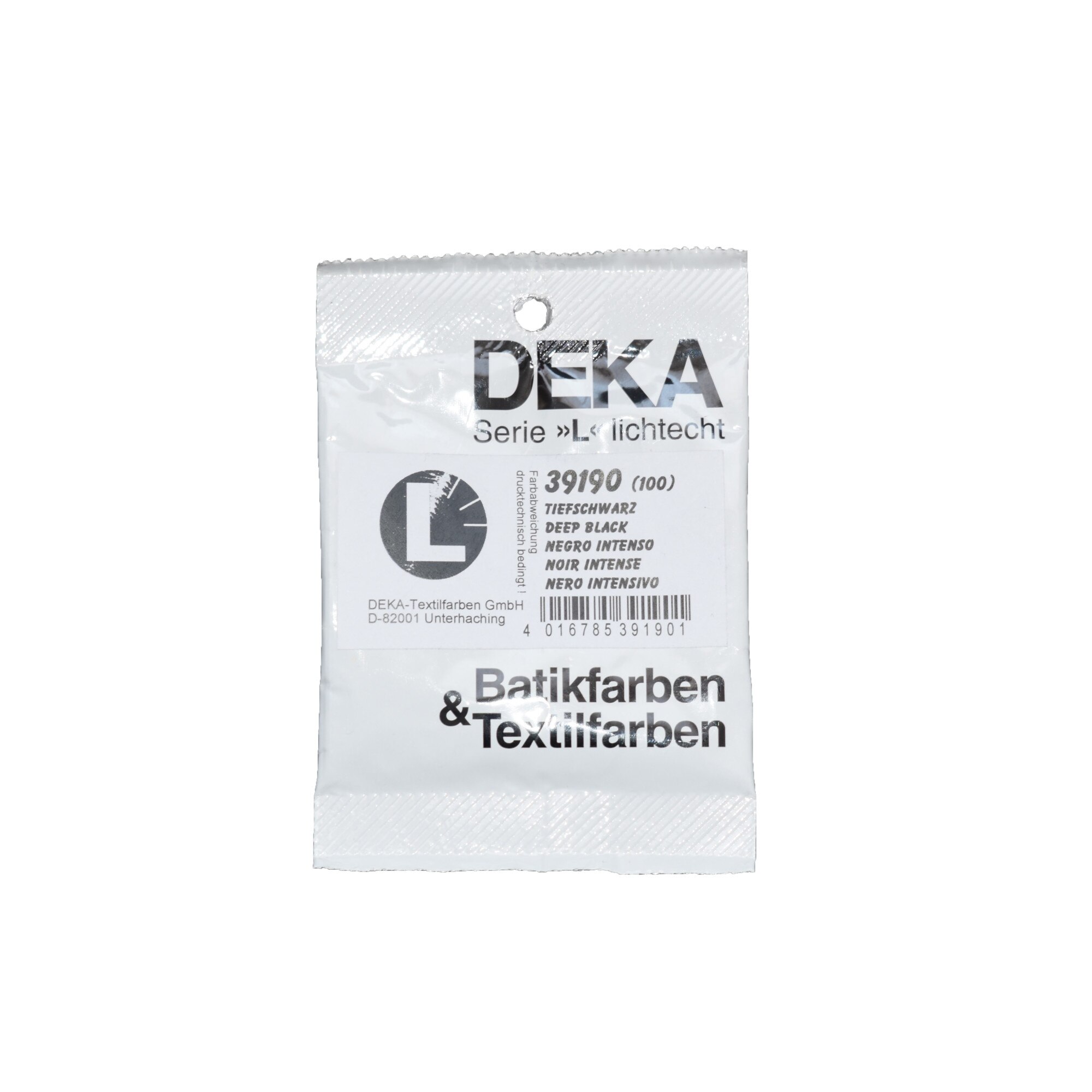 Vopsea pentru textile Deka, 10 g, negru