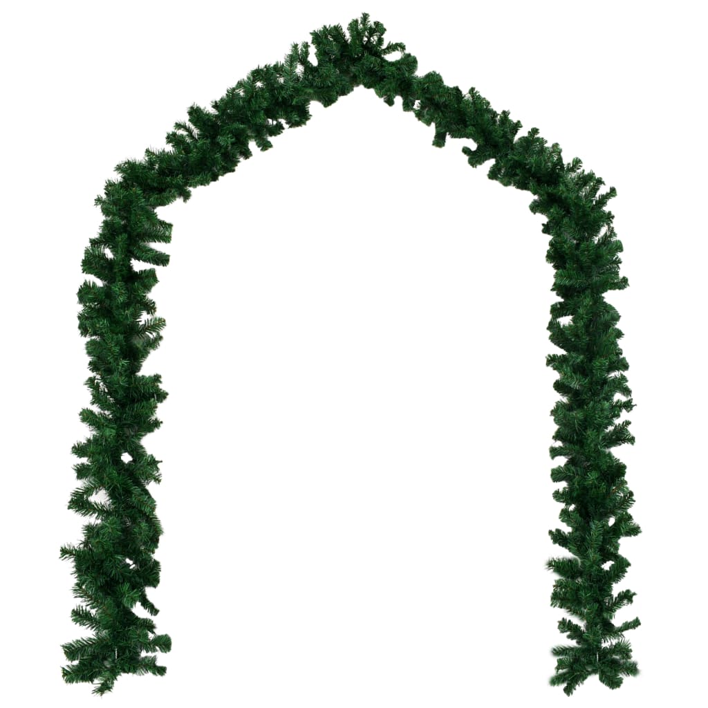 Ghirlanda de Craciun vidaXL, PVC, 10 m, Verde