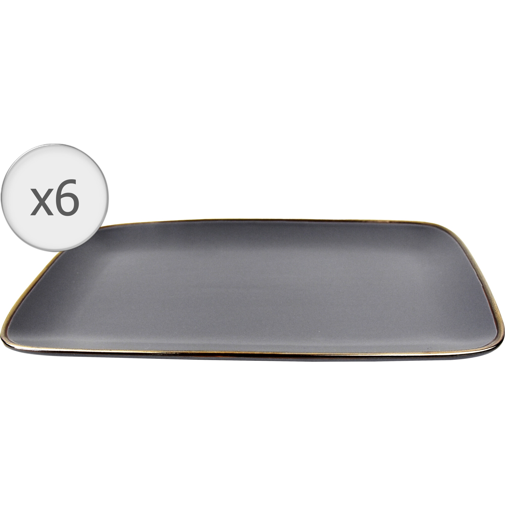 Set 6 platouri Art of dining by Heinner Calypso, ceramica, 32x20cm