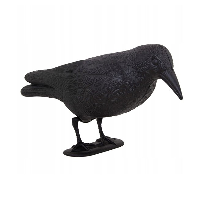 Corb Cioara Artificiala Decorativa, Sperietoare de Porumbei, pentru Alungarea Pasarilor Nedorite, 39x11x18.5 cm, negru