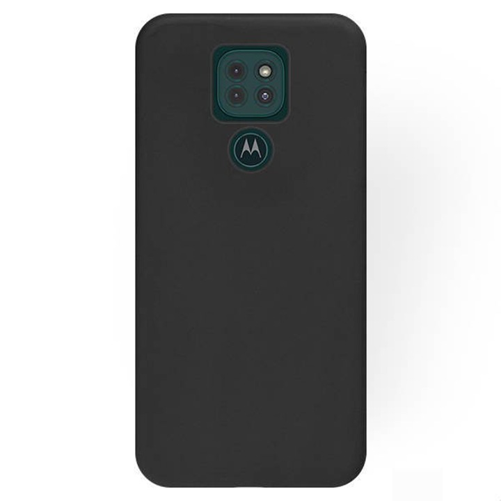 Калъф G-Tech Liquid, За Motorola Moto E7 Plus, Ultra Slim, Silicon Hi-Tech, Черен