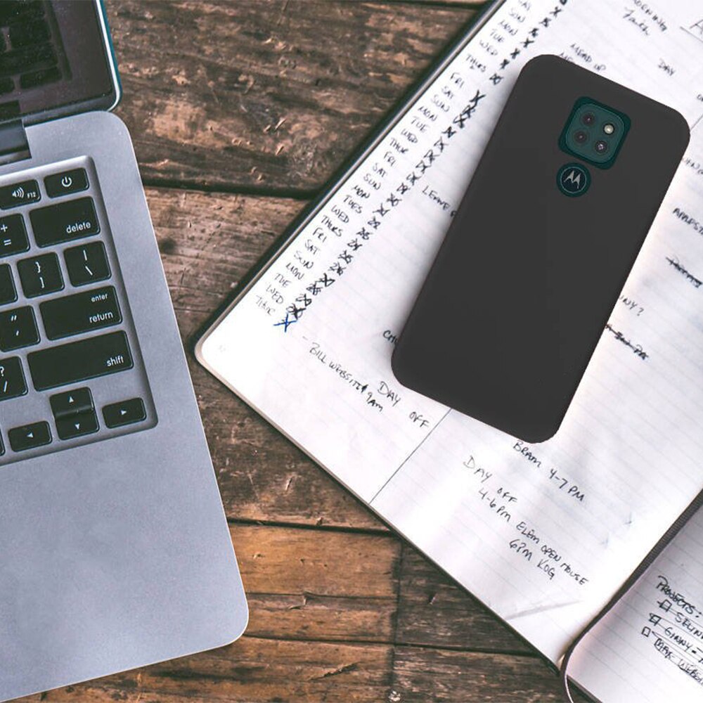 Husa compatibila cu Motorola Moto G9 Play, Soft Touch Silicone, din silicon flexibil si ultra subtire, Black