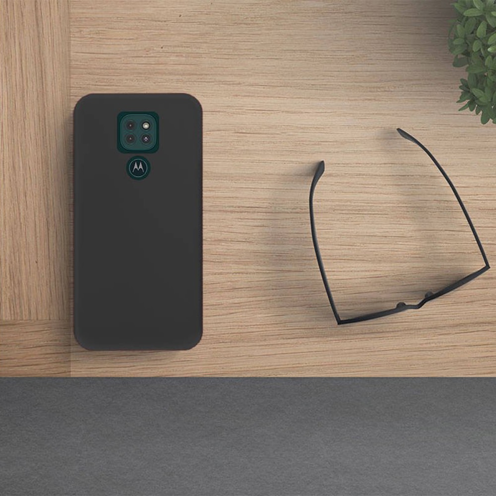 Husa compatibila cu Motorola Moto G9 Play, Soft Touch Silicone, din silicon flexibil si ultra subtire, Black
