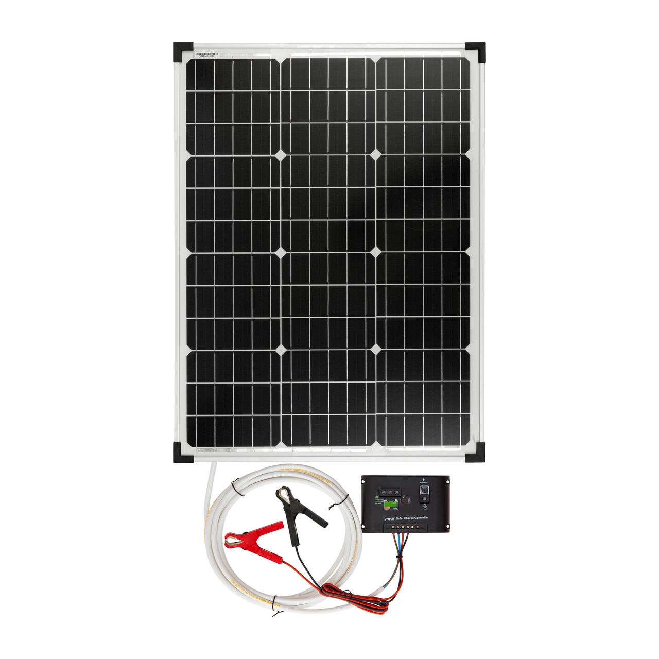 Panou solar monocristalin 50 W cu regulator de reincarcare
